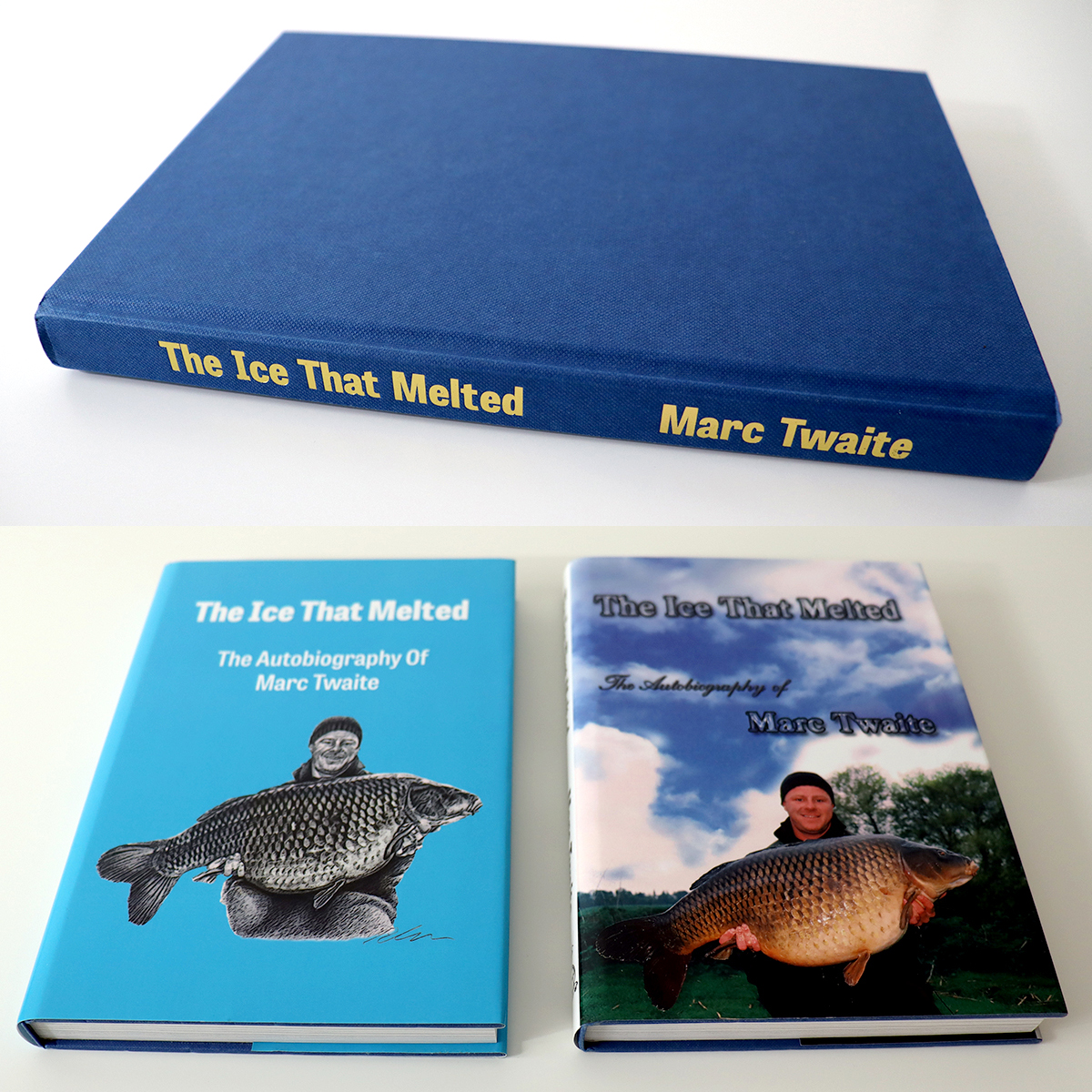 Pauline Castle's portfolio, a book design project, book is The Ice That Melted by Marc Twaite, the book's interior and exterior were designed for print production.