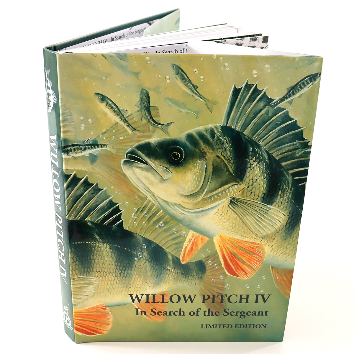 Pauline Castle's portfolio, a book design project, book is Willow Pitch IV In Search of the Sergeant, the book's interior and exterior were designed for print production.